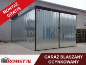 Garaż Blaszany OCYNKOWANY 3x5 - Blaszak , Garaże - Romstal