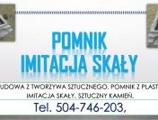 Pomnik z tworzywa, tel. 504-746-203, sztuczny kamień, nagrobek,