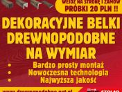 Drewnopodobne belki i deski na wymiar - PRÓBKI JEDYNE 20 PLN