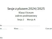 Sesja z plusem Nr.2 kl 4,5,6,7,8 wszystkie grupy !!! STYCZEŃ 2025